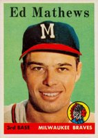 1958 Topps #440 Ed Mathews Baseball Card