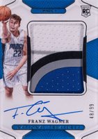 2021 Panini National Treasures #129 Franz Wagner Patch Autograph Basketball Card