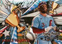 2022 Topps Stadium Club Chrome Trophy Hunters #RL5 Bryce Harper Baseball Card