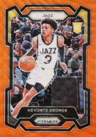 2023 Panini Prizm #127 Keyonte George Orange Wave Basketball Card