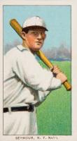 1909 White Borders Sovereign #434 Cy Seymour Batting Baseball Card