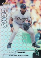 1999 Finest #102 Frank Thomas Refractor Baseball Card