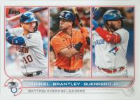 2022 Topps #165 Michael Brantley/Vladimir Guerrero Jr./Yuli Gurriel Baseball Card