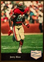 1991 Sports Educational-Hand Cut #22 Jerry Rice Football Card