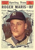 1961 Topps #576 Roger Maris All-Star Baseball Card