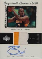 2003 Upper Deck Exquisite Collection #58 Brian Cook Autograph Patch (225) Basketball Card