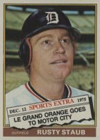 1976 Topps Traded #120T Rusty Staub Baseball Card