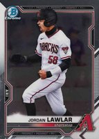 2021 Bowman Draft #BDC194 Jordan Lawlar Chrome-Image Variation Baseball Card