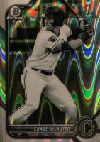 2022 Bowman Draft #BDC49 Chase Delauter Chrome-Black & White Raywave Refractor Baseball Card