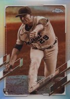 2021 Topps Chrome #103 Tarik Skubal Sepia Refractor Baseball Card
