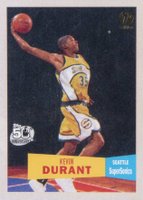 2007 Topps #112 Kevin Durant 1957-58 Variation-1st Edition Basketball Card