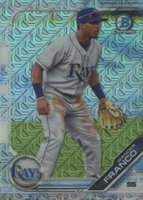 2019 Bowman Draft #BDC93 Wander Franco Chrome-Fielding-Asia Refractor Baseball Card