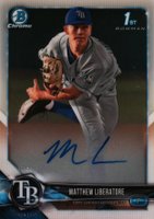 2018 Bowman Draft Chrome Draft Picks Autographs #CDAML Matthew Liberatore Baseball Card