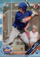 2019 Bowman Draft #BD39 Brett Baty Sky Blue Baseball Card