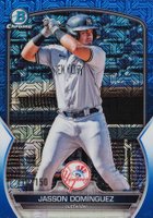 2023 Bowman Mega Box Chrome #18 Jasson Dominguez Blue Baseball Card