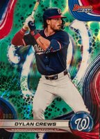 2024 Bowman's Best Top Prospects #TP30 Dylan Crews Aqua Lava Baseball Card