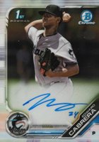 2019 Bowman Chrome Prospects Autographs #CPAEC Edward Cabrera Baseball Card