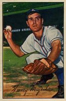 1952 Bowman #58 Hank Majeski Baseball Card