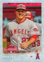 2015 Topps Update #US364 Mike Trout All-Star-Snow Camo Baseball Card