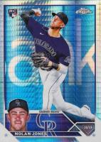 2023 Topps Chrome #43 Nolan Jones Prism Refractor Baseball Card