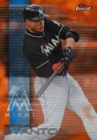 2016 Finest #78 Giancarlo Stanton Orange Refractor Baseball Card