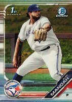 2019 Bowman Draft #BDC3 Alek Manoah Chrome-Pitching-Refractor Baseball Card