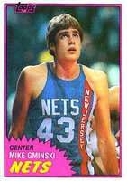 1981 Topps #78 Mike Gminski East Basketball Card