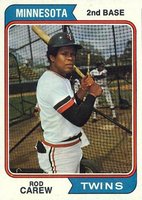 1974 Topps #50 Rod Carew Baseball Card