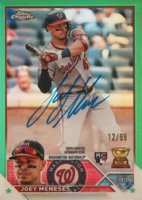 2023 Topps Chrome Rookie Autograph #RAJM Joey Meneses Green Baseball Card