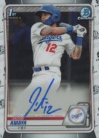 2020 Bowman Chrome Prospect Autographs #CPAJA Jacob Amaya Baseball Card