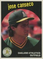 1989 Baseball Cards Magazine Repli-Cards #29 Jose Canseco Hand Cut Baseball Card