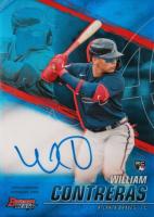 2021 Bowman's Best of 2021 Autographs #B21WC William Contreras Blue Refractor Baseball Card