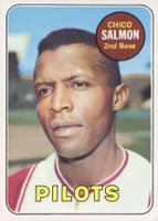 1969 Topps #62 Chico Salmon Baseball Card
