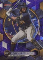 2023 Bowman's Best Top Prospects #TP10 Jackson Chourio Purple Refractor Baseball Card