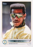 2022 Topps Update #US24 Rickey Henderson SP Baseball Card