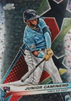 2024 Topps Chrome Cosmic Starfractor #1 Junior Caminero Baseball Card
