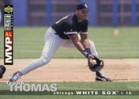 1995 Collector's Choice #75 Frank Thomas Baseball Card