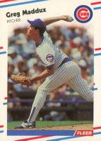 1988 Fleer Glossy #423 Greg Maddux Baseball Card