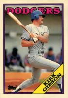 1988 Topps Tiffany Traded #40T Kirk Gibson Baseball Card