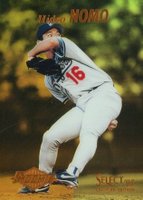 1995 Select Certified #98 Hideo Nomo Mirror Gold Baseball Card