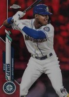 2020 Topps Chrome #186 Kyle Lewis Red Refractor Baseball Card