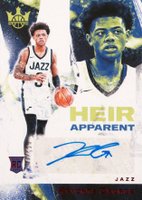 2023 Panini Court Kings Heir Apparent Autographs #HAKEY Keyonte George Ruby Basketball Card