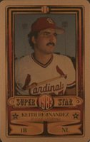 1983 Perma-Graphics Super Star Credit Cards # Keith Hernandez Gold Baseball Card