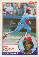 1983 Topps #337 Tito Landrum Baseball Card