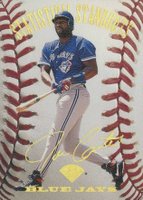 1995 Leaf Statistical Standouts #1 Joe Carter Baseball Card