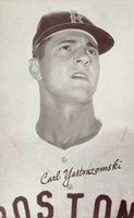 1947 Exhibits 1947-66 # Carl Yastrzemski Correct spell Yastremski Baseball Card