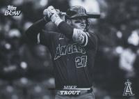 2024 Topps Black and White #16 Mike Trout Baseball Card