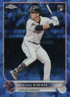 2022 Topps Chrome Update Sapphire Edition #261 Steven Kwan Baseball Card