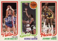 1980 Topps # Van Breda Kolff/Gervin/Davis Basketball Card