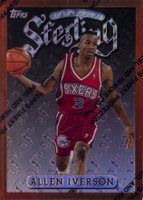 1996 Finest #240 Allen Iverson Refractor w/Coating Basketball Card